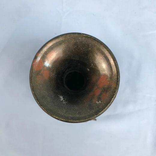 【有瑕疵】牵牛花浮雕铜花瓶 商品图4