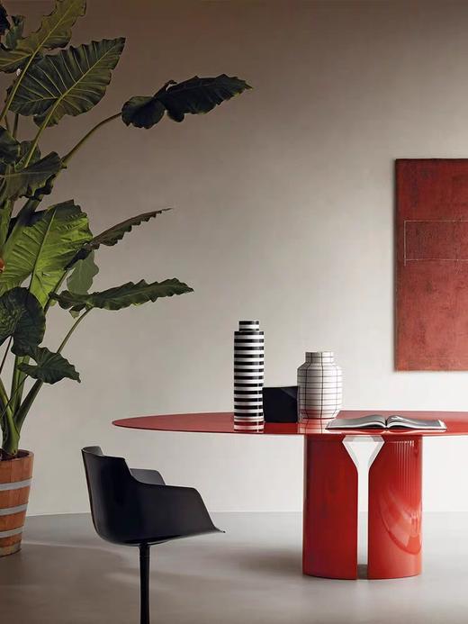 意式极简餐桌家用现代简约轻奢水滴异形餐桌大户型高端S 商品图0