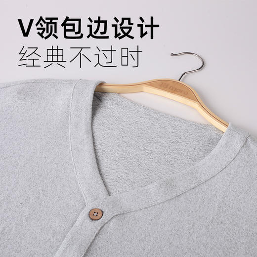 I‘d爱帝男士长袖居家服云感超柔文艺花纱套装 商品图4