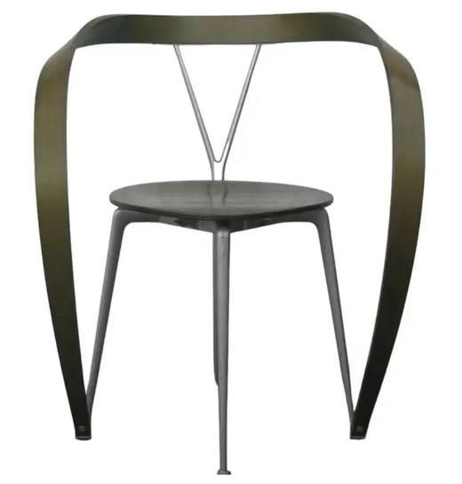 Revers Chair飘带椅扶手椅中古创意休闲别墅样板房餐厅设计师餐椅 商品图3