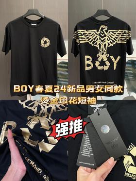 BOY老鹰箭头字母简约显瘦短袖T