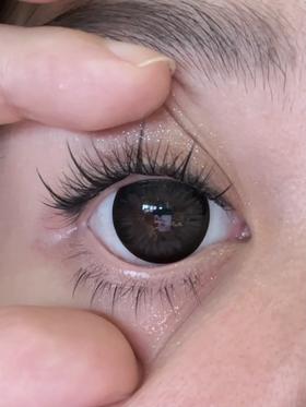 Pinkg半年抛美瞳 水晶黑 14.5mm