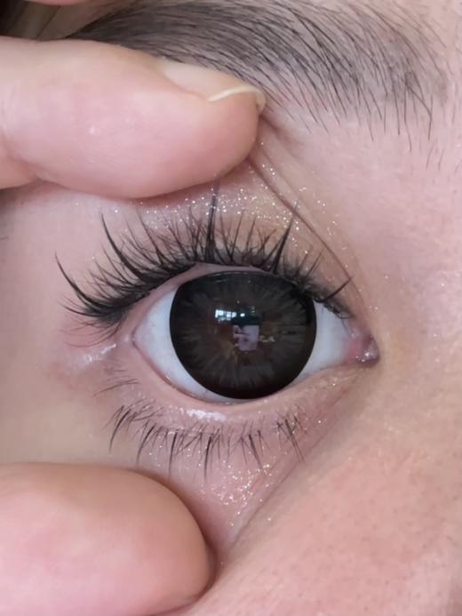 Pinkg半年抛美瞳 水晶黑 14.5mm 商品图0