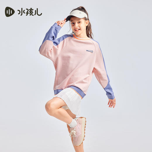 水孩儿童装春秋新款女童卫衣男童上衣中大童运动休闲时髦宽松 商品图5