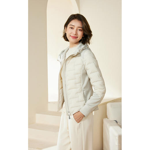 乔万尼羽绒服短款收腰设计90%绒子含量白鹅绒EM3T310 商品图1