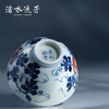 渚水流芳青花釉里红南瓜纹茶碗（缺货） 商品缩略图3