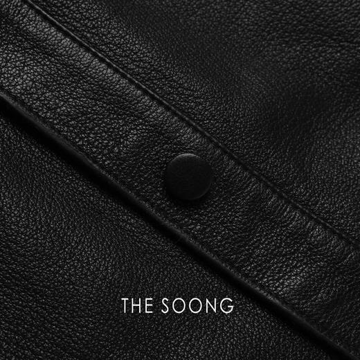 THESOONG|"英伦风情"复古羊皮纹理修身外套HBPY4953 商品图2