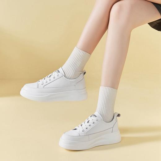 ZHR小白鞋板鞋女厚底鞋子ins百搭运动鞋女网红增高鞋多巴胺休闲鞋 商品图2