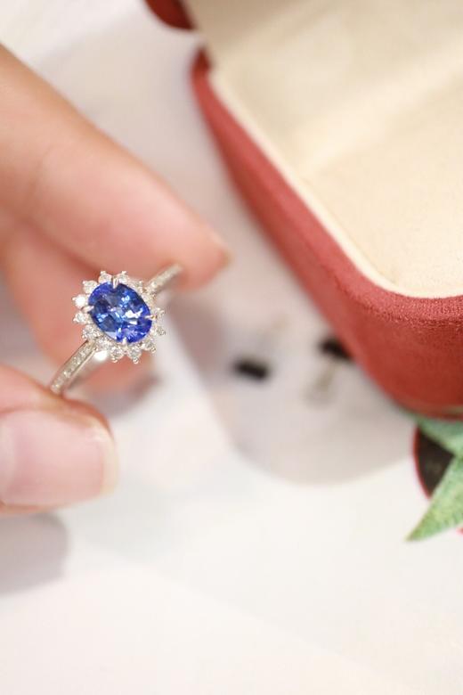 1.23ct 蓝宝石戒指 商品图2