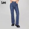LEE新品美颜牛仔427标准高腰喇叭中蓝色女牛仔裤潮LWB246427203296 商品缩略图0