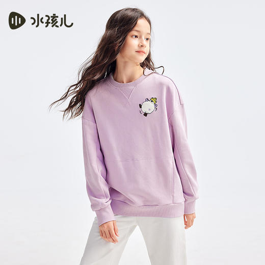 水孩儿童装春秋款女童卫衣男童上衣休闲柔软舒适宽松透气运动 商品图5