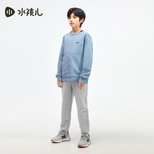 水孩儿童装秋冬新款女童长裤男童休闲裤中大童运动裤弹力儿童舒适百搭裤子 商品图4