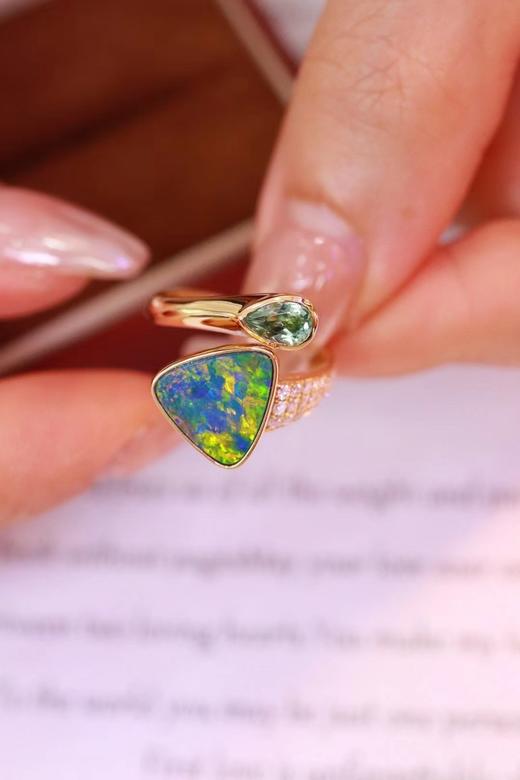 2.38ct 欧泊碧玺戒指 商品图3