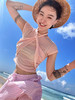 DUO智仙生 粉标白女美学挂脖粉色淡甜味T恤半袖 商品缩略图0