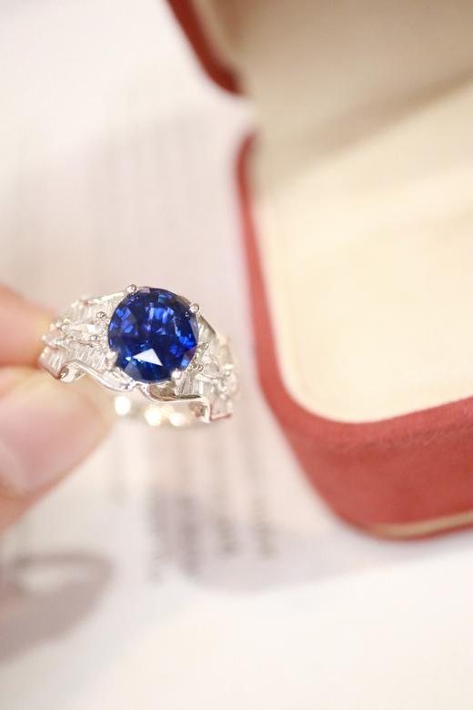 3.19ct 蓝宝石戒指 商品图6