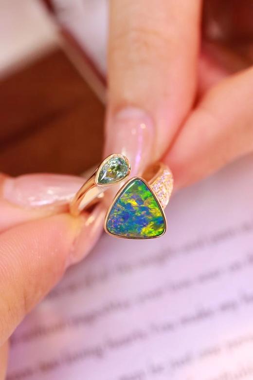 2.38ct 欧泊碧玺戒指 商品图1