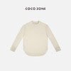 COCO ZONE 新款纯色宽松套头T恤复古圆领长袖上衣24C10333 商品缩略图7