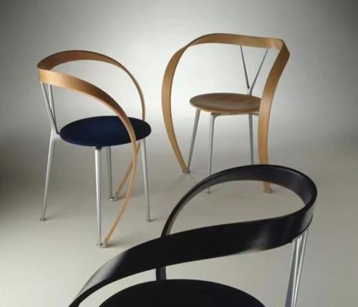 Revers Chair飘带椅扶手椅中古创意休闲别墅样板房餐厅设计师餐椅 商品图6