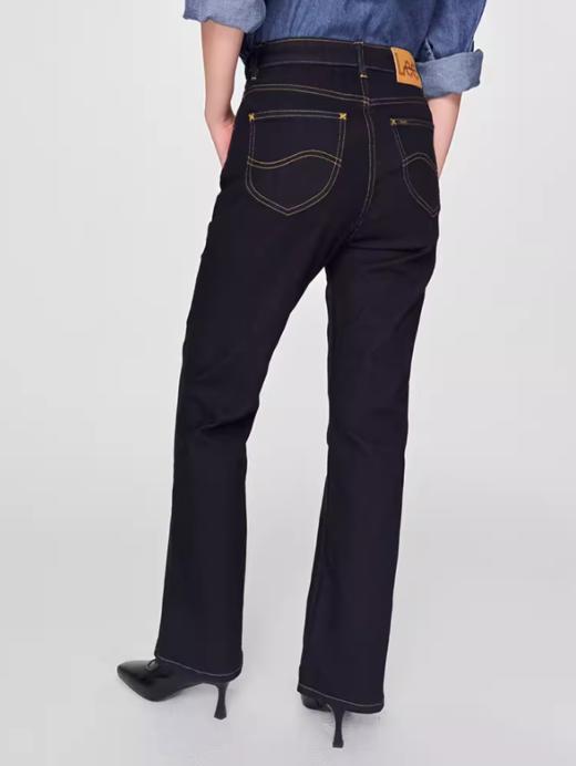 LEE新品427高腰喇叭深蓝色女牛仔裤潮LWB100427100333 商品图1