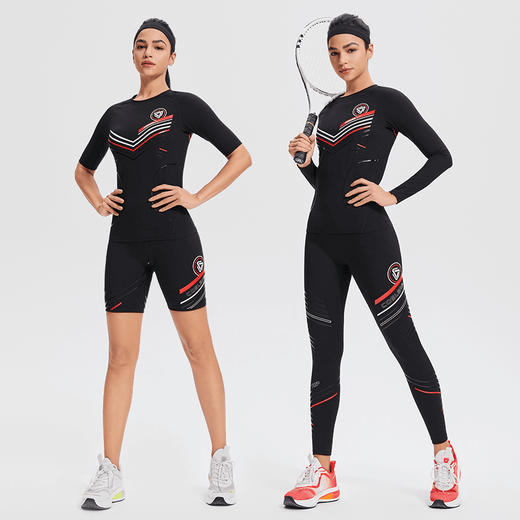 【男女同款】科里芙新款压缩衣跑步速干T恤户外骑行衣 商品图2