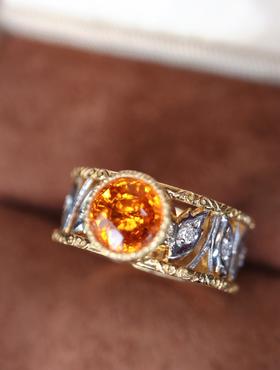 1.65ct 5.78g 芬达石戒指