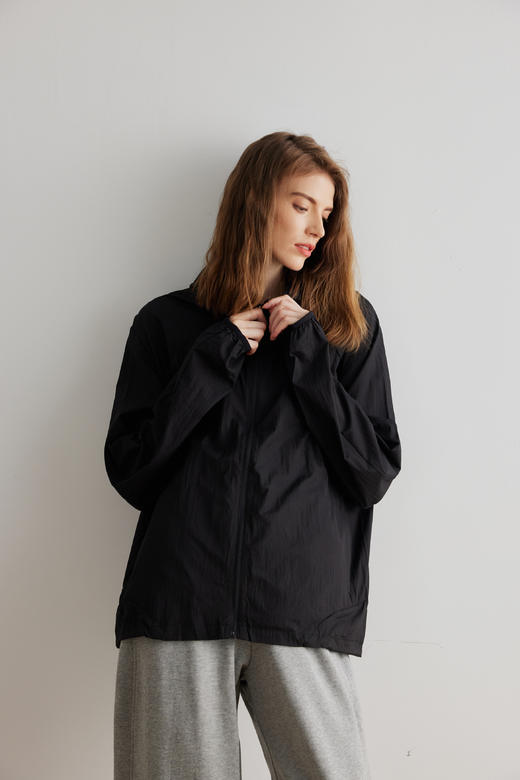 KS男装超薄轻便拉链开衫50+抗紫外线潮酷连帽休闲夹克24KMJ0046 商品图3