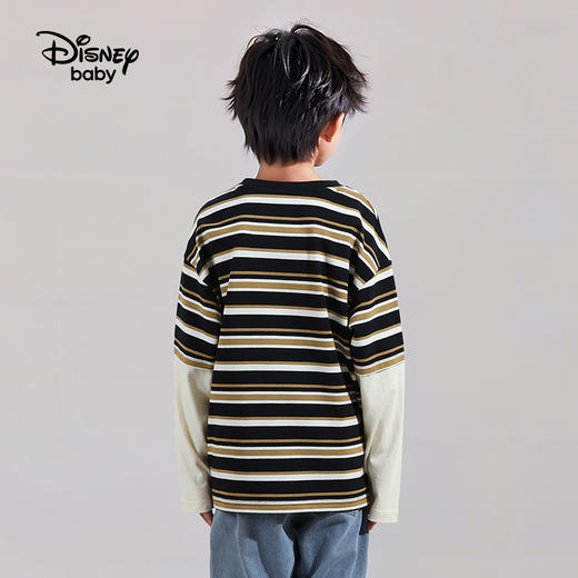 【90-140】【迪士尼】男童春秋款假两件拼接长袖T恤 商品图3