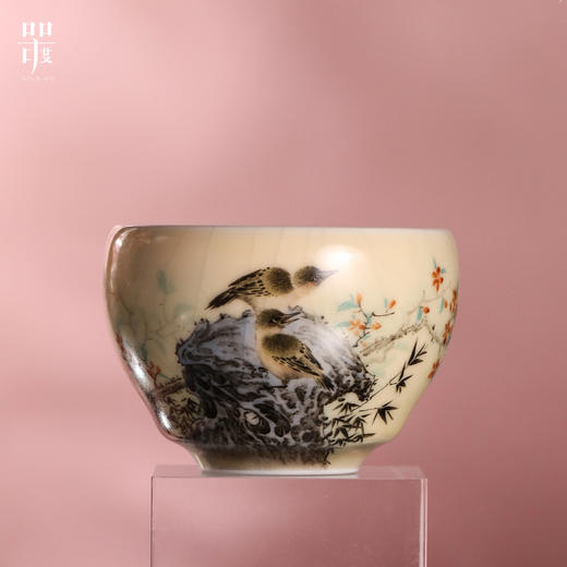 器度汝窑玉京杯（花鸟） 商品图0