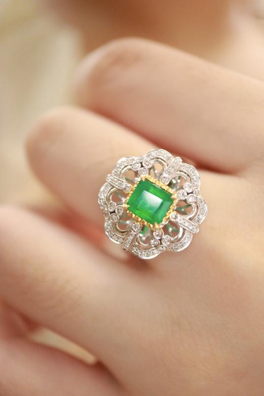 1.25ct 祖母绿戒指 商品图0