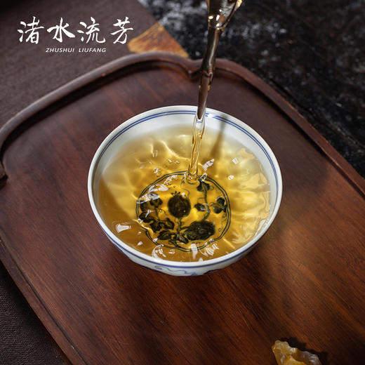 渚水流芳青花西瓜纹茶碗（缺货） 商品图1