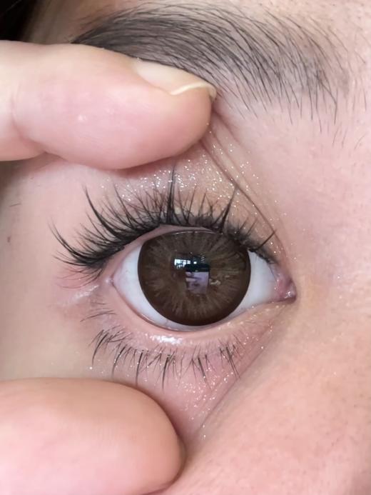 Pinkg半年抛美瞳 水晶棕 14.5mm 商品图0