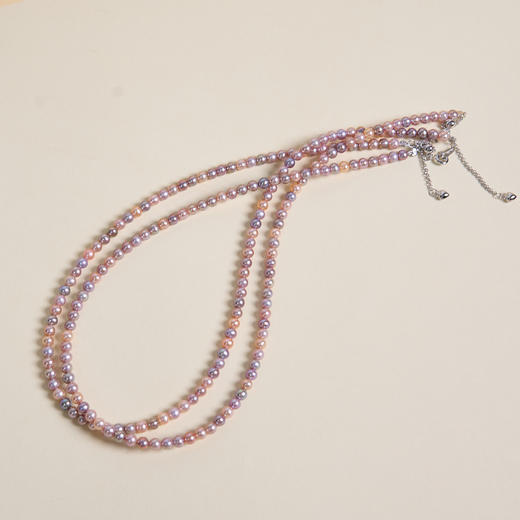 玉美人菲菲/s925珍珠项链圆珠约4mm/多样性发一 商品图0