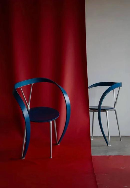 Revers Chair飘带椅扶手椅中古创意休闲别墅样板房餐厅设计师餐椅 商品图4