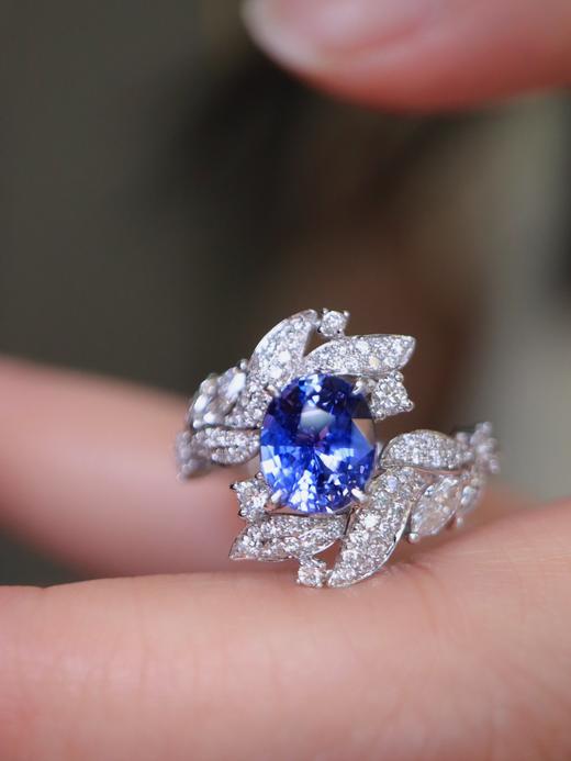 1.56ct 4.03g 蓝宝石戒指 商品图0