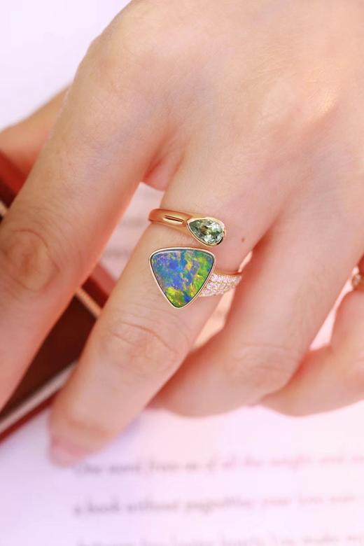 2.38ct 欧泊碧玺戒指 商品图2