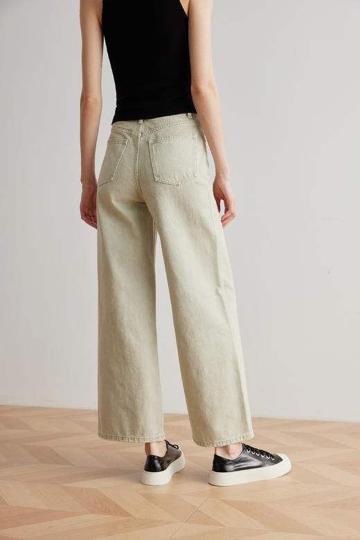 COCO ZONE100棉夏季新款显瘦百搭牛仔裤时尚浅色直筒裤CC1B0765 商品图2