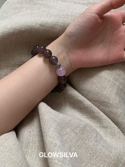 【墨黛】中式高级感 烟紫玉髓玛瑙手链 商品图1