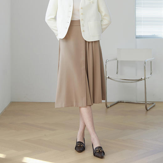 火桐hooton 高货系列  知性三醋酸半裙632157 商品图1