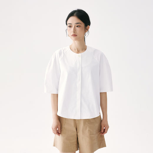 零意义 meanil 花苞袖衬衫套装 商品图3