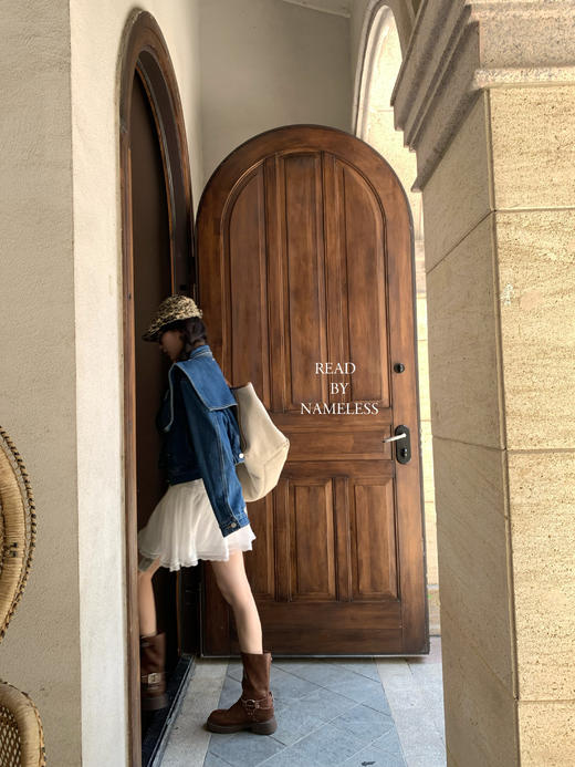 Read Nameless /韩国海军领可拆卸牛仔外套 商品图9