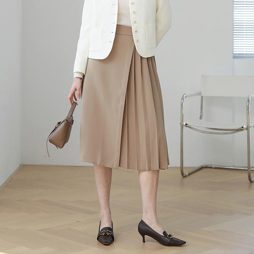 火桐hooton 高货系列  知性三醋酸半裙632157 商品图3