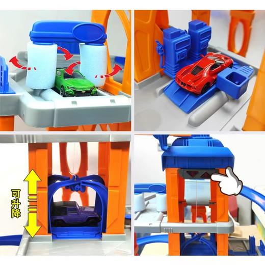 Majorette美捷轮-60周年升降中心套装 汽车模滑行轨道升降梯男儿童拼接玩具 商品图3
