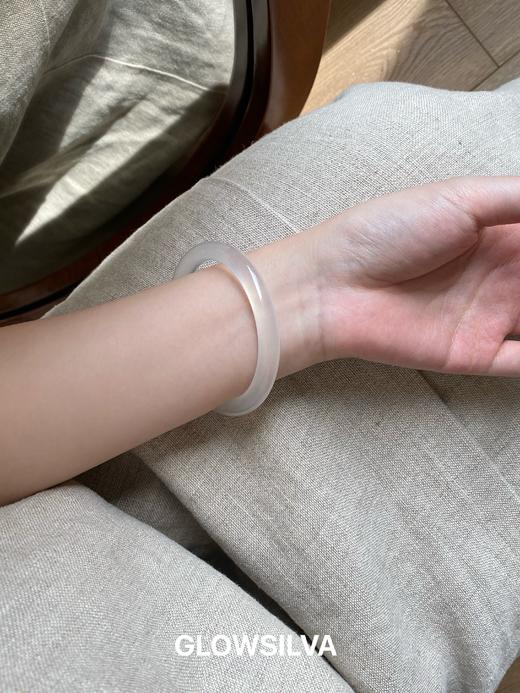 白月光 冰种石英岩玉手镯 商品图0