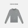 COCO ZONE 简约纯色圆领T恤气质通勤女打底衫CC1C1934 商品缩略图0