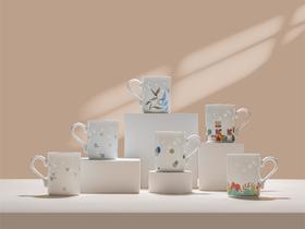 富玉陶瓷 小幸运玲珑系列马克杯 清新自然