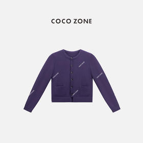 COCO ZONE 100绵羊毛时尚简约圆领针织毛衣CC2C1432