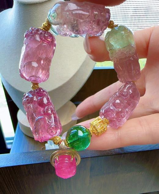 77g 雕刻碧玺手链 商品图5