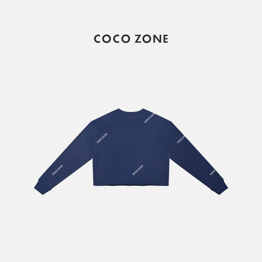 COCO ZONE 100棉设计感字母圆领长袖卫衣 CC2C1674 商品图1