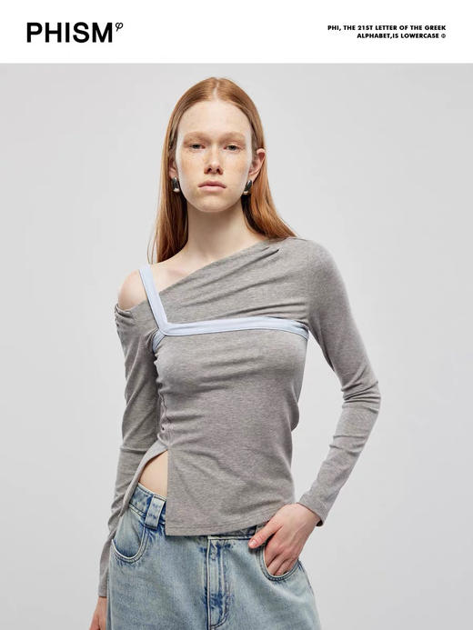 斜肩高级设计感打底 商品图0