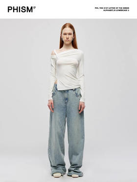 斜肩高级设计感打底